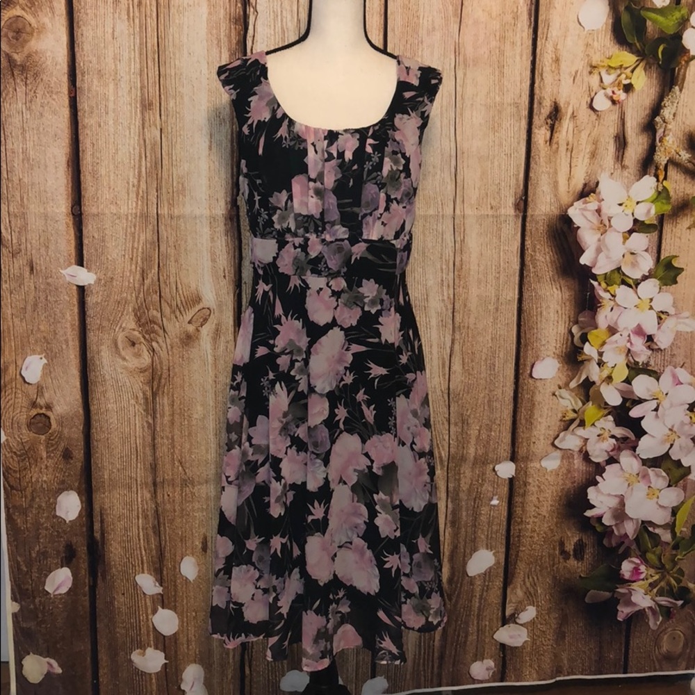 Pink & Purple Floral Dress